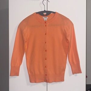 J. Crew 3/4 Sleeve Cardigan - Coral XXS